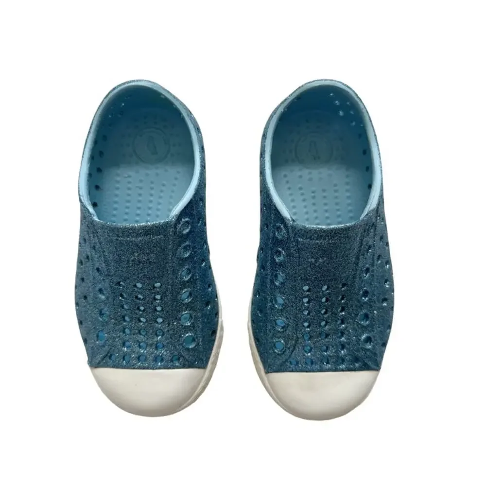 Native Blue Bling Jefferson Sneakers Size 7c